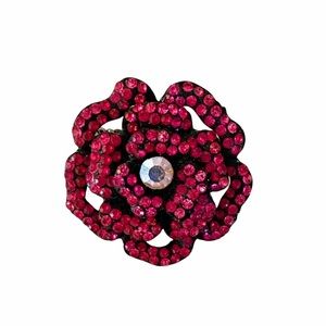 Pave Flower Stretch Ring